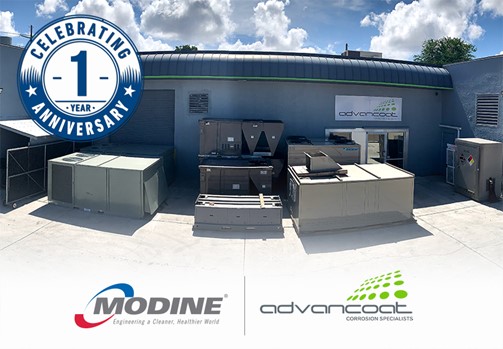 MODINE COATINGS CELEBRATES ONE-YEAR PARTNERSHIP WITH ADVANCOAT